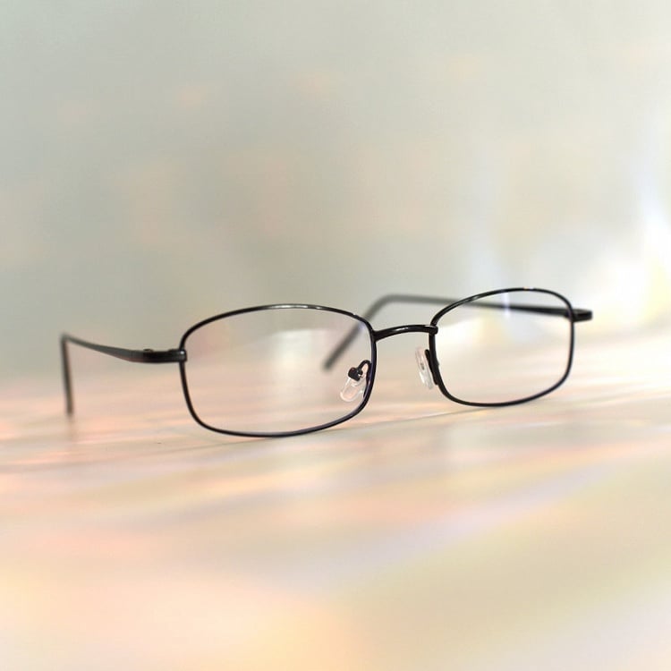 Gold/Silber/Schwarze Cyberpunk-Brille