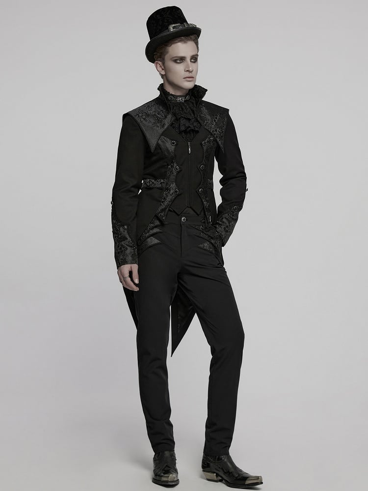 Luxury Gentleman's Goth Tuxedo Black