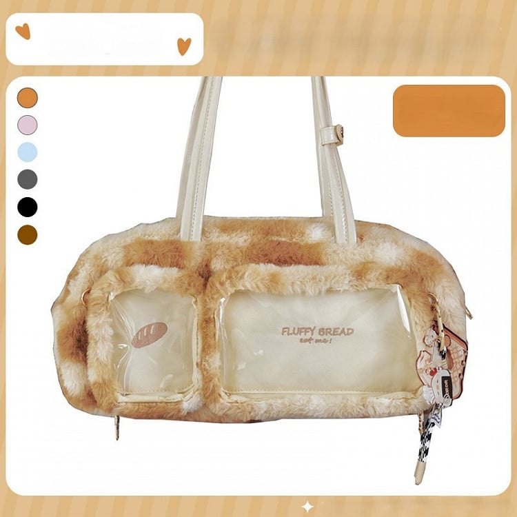 Fluffy Ita Design Orange Shoulder Bag Bread