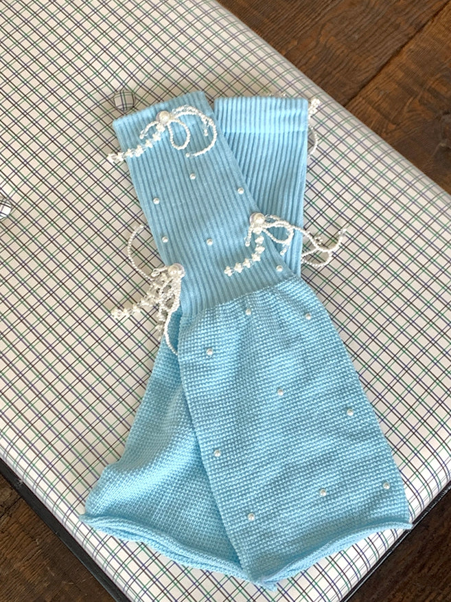 Rolled-Trim 5 Options Details Warmers Leg Color Beaded