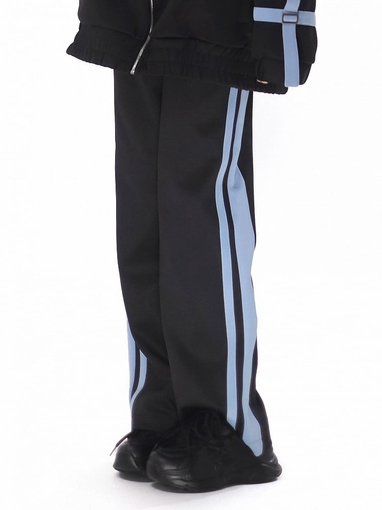 Black and Blue Pants Sweat