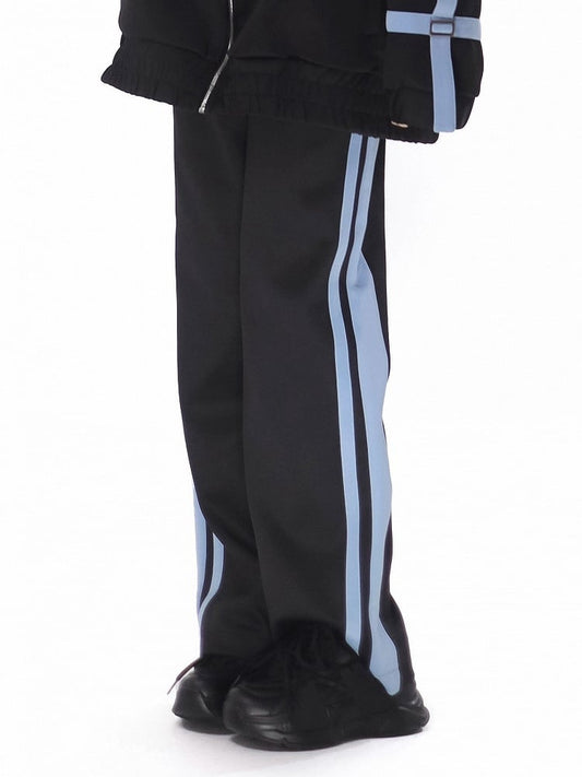 Black and Blue Pants Sweat