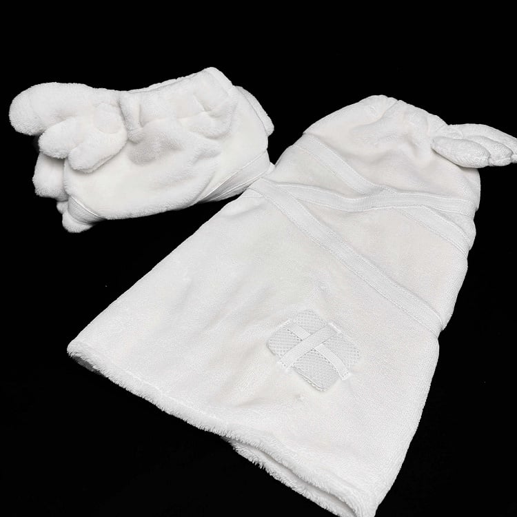 ケイ アップリケ エンジェル ジライ カワイイ ホワイト ヤミ フランネル レッグウォーマー 羽根デザイン クロス