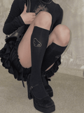 Pattern Shimmering Wings Stockings Length White/Black 40/55CM Options