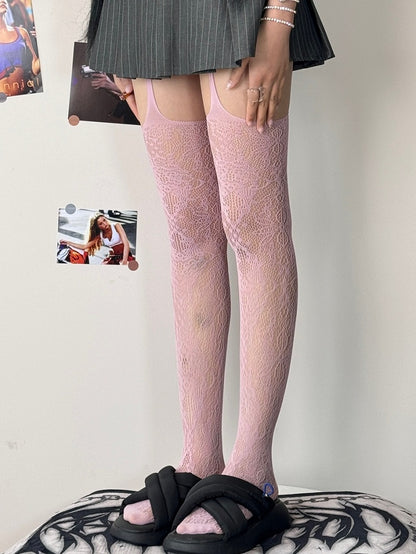 Optionen 7 Straps-Farbstrümpfe Hohl-out