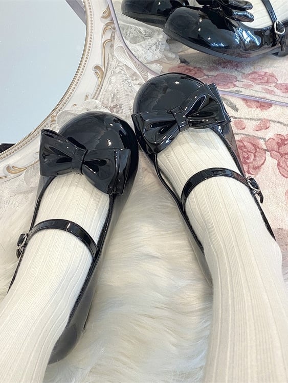 Color 4 in Bowknot Options Shoe Sweet Clips Lolita