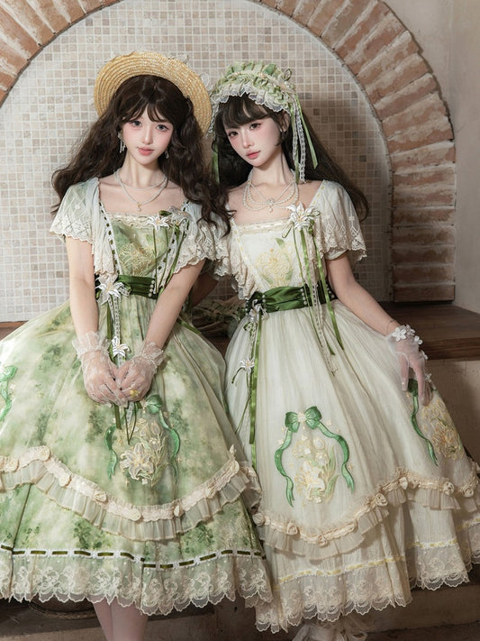 Moonlit Lily Serenade Floral Accessories Collection - Lunar Radiance