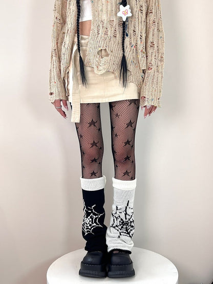 Warmers Spider Reversible Web Pattern Leg