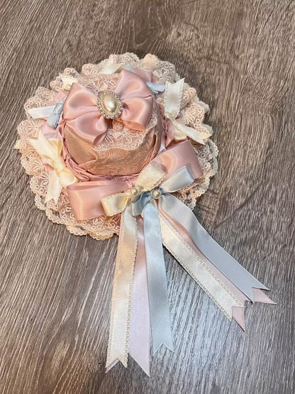 Hat Mini Sweet Bow Lolita Pink Accents