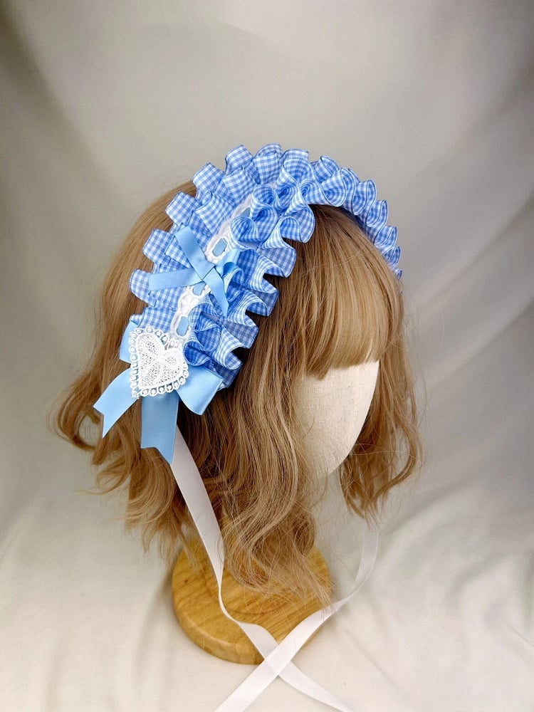Hairband (4 Options) Gingham Ruffled Color