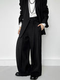 with Pants Belt Ouji Wide-leg Slant Black Loops Lolita Pockets