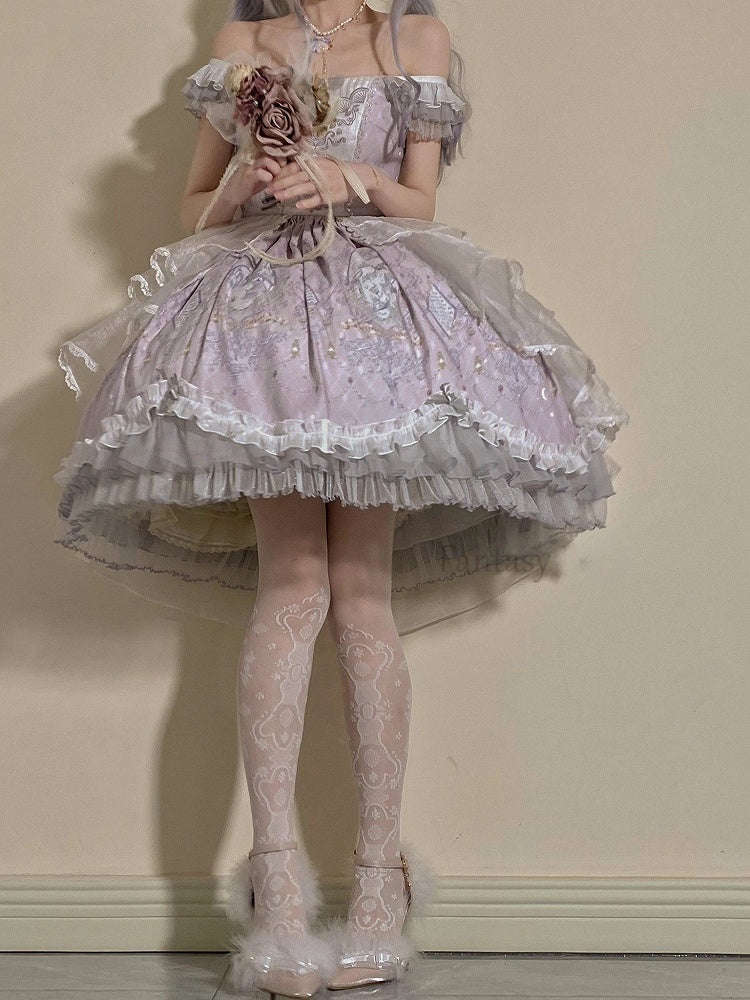 White Pattern Colors: Lolita (2 Lace Style Tights Elegant