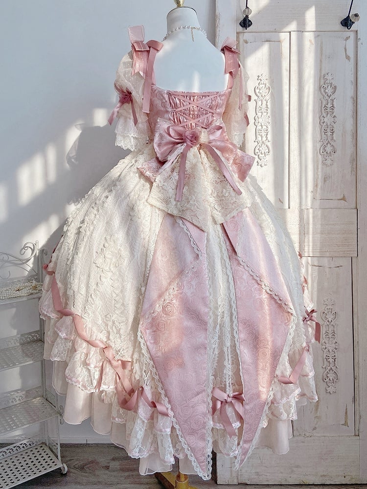 Train Fabric Rosette Bow Big