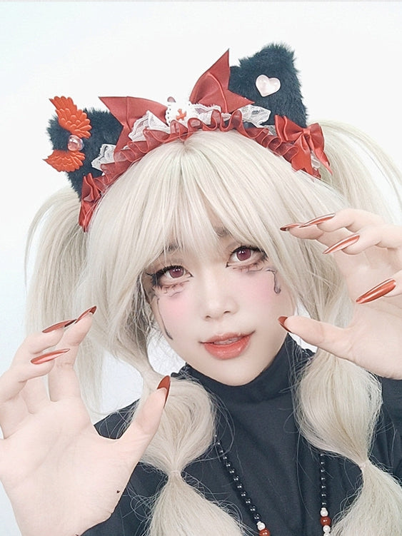 Ear Kitty Color 4 Kei Lace Options KC Trim Jirai Details Bowknot