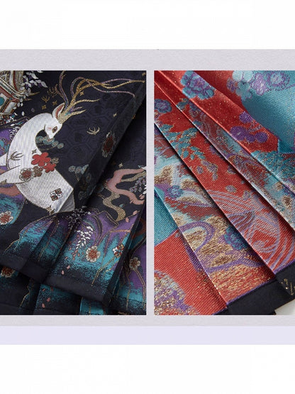Hanfu Lolita Set: Shirt, Vest, and Embroidered Skirt - Zao Jing Ji