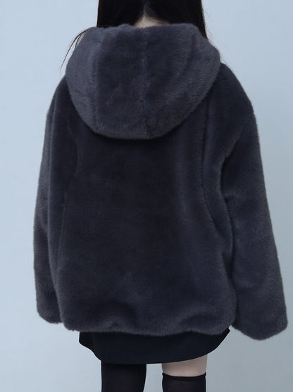 Kei Black Jirai Fleece Embroidered Jacket