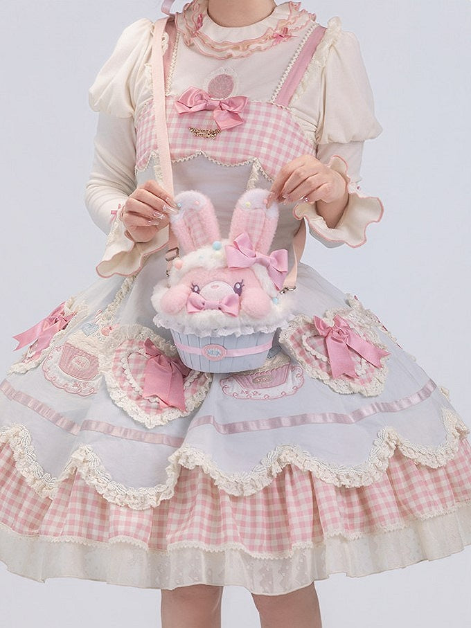 Bunny Cupcake Blue Bag Sweet Pink