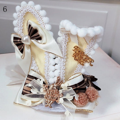 Wonderland Hat Vibes Options in Details Ears Bunny Alice 6 Mini Bowknot Alice