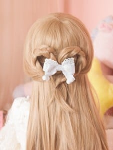 2 Options Sweet Lolita Snowflake Bowknot Hairclip
