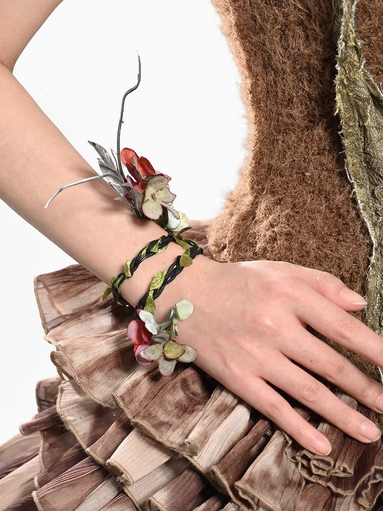 Florale Fee Grüne Ranken Armbänder