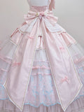 Pink Design Big Train Bow Floral