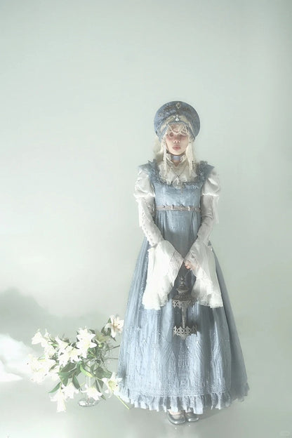 Gray Cathedral Empire Waist Dress Gothic Lolita JSK