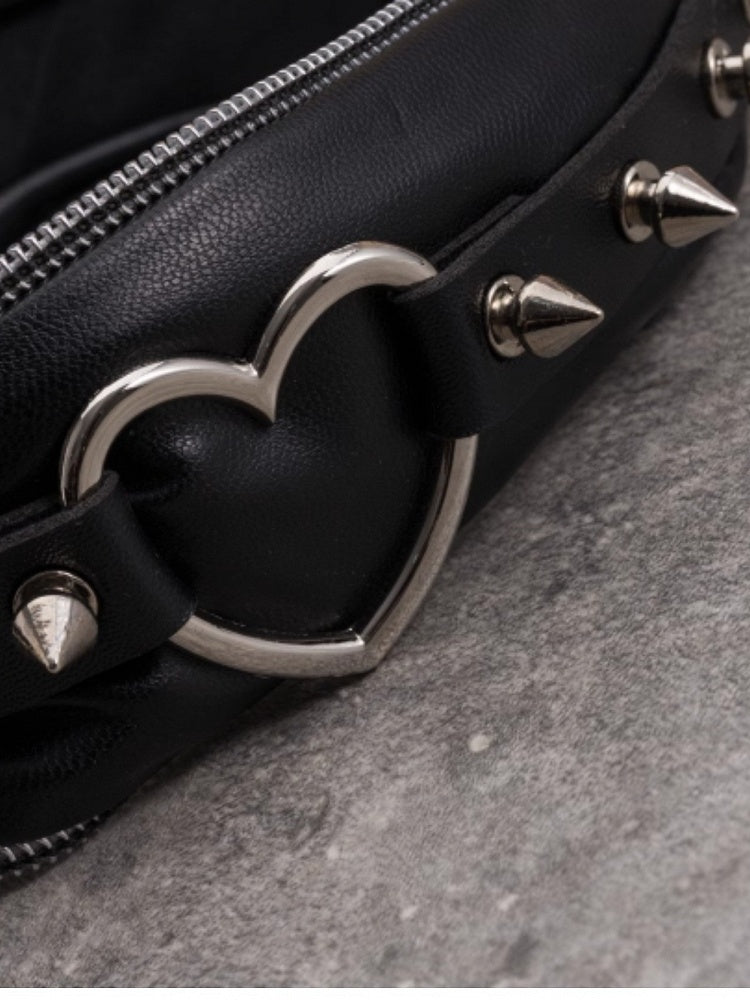 Gothic Buckle KC Studs Decorated Knot Black Design