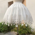 Lolita Petticoat Puffy White 45CM Star-Decorated Boned