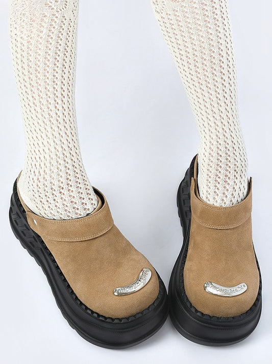 Fit Backless Slip-on Khaki Sole with Platform Design Shoes Black Birkenstock Slip-in