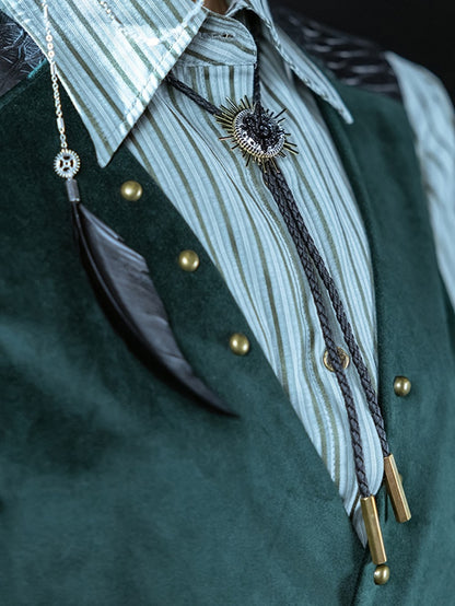 Rope Black Tie Steampunk Gear Design