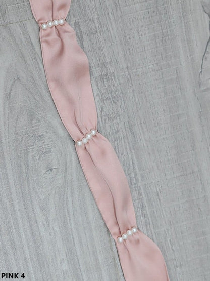 18 Color Options Lolita Belt Pearl Satin