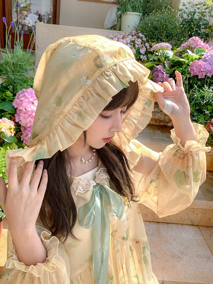 Sonnenblumen-Überwurf mit Kapuze, Urlaubsdruck