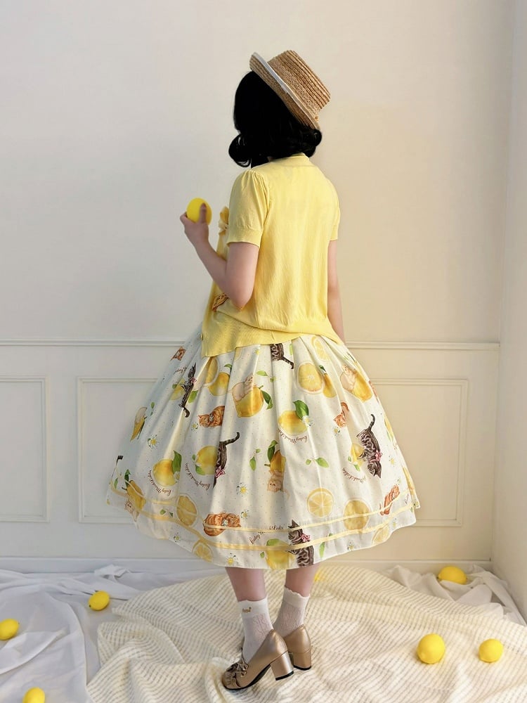 Yellow Short Sleeve Cardigan Jacket - Cutey Mask