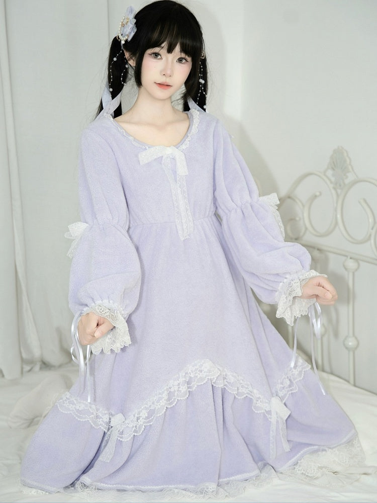 Fleece Dress Cozy Dream Purple/Pink Coral