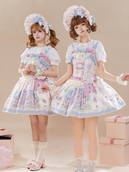 Sweet Jumper Print Store Cute Puppy Skirt Toy Lolita