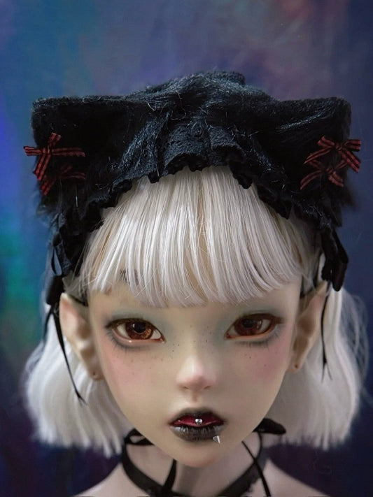 Gothic Lace Cat Ear Headband - Strange Sugar