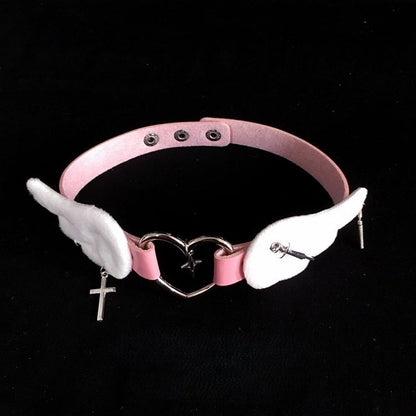 Colors Decorated Leg Garter Wings 3 Buckle with PU