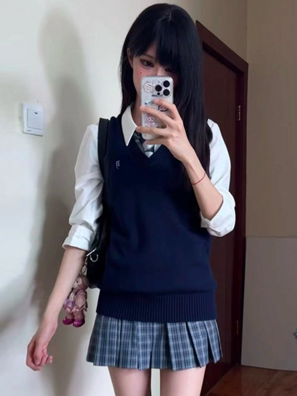 Preppy Style White Shirt