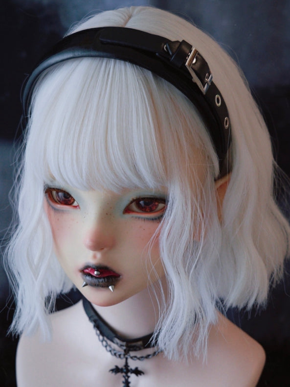 Gothic KC Schwarze Schnalle verziert