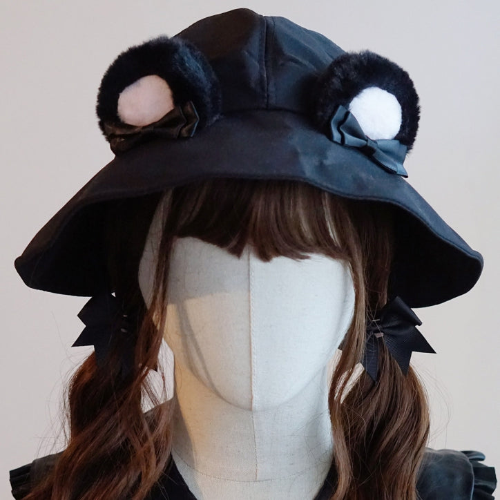 Bear Details Options Color Hat Ear Bowknot 4