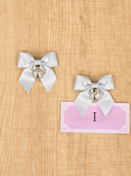 Bow Kei | Hairclips 10 Jirai with Rhinestone Options Butterfly Elegant Square