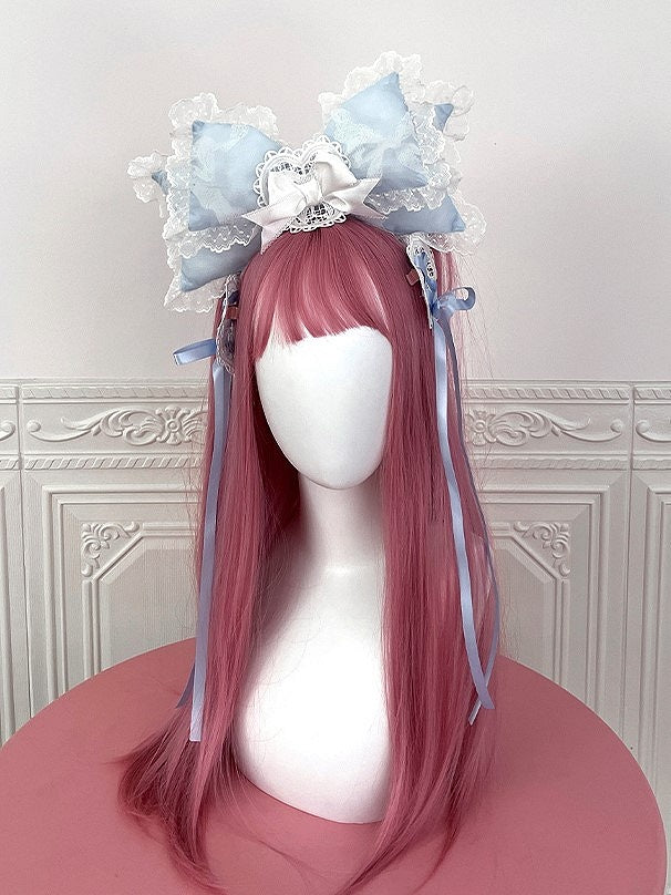 Lolita – KC Sweet Large Color Lace Bow Options Trimmed 4