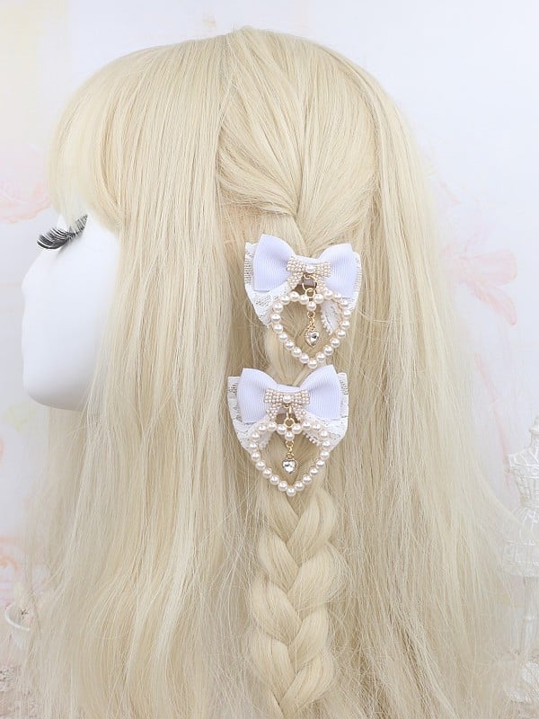 Jirai Bowknot Kei Options Charm Color 8 Hairclip Heart