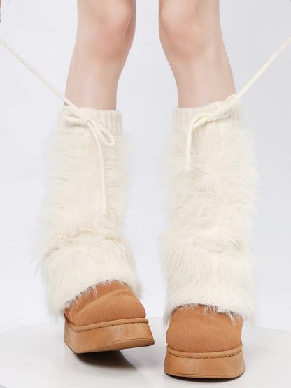 Drawstring (Color: Warmers Fluffy Leg Cream)