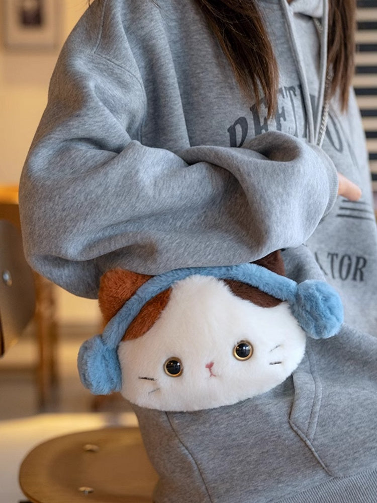 Kitty Letter Star With Embroidery Plushie And Backpack WhiteRed Plush Detachable A