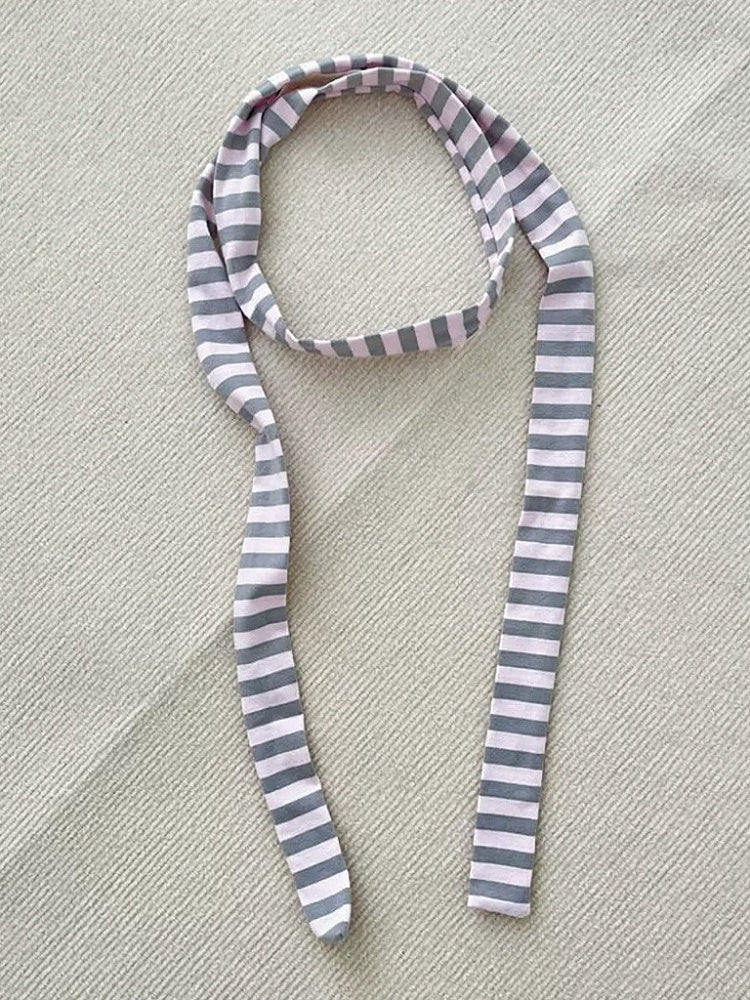 Colors Striped Scarf Thin 4 -