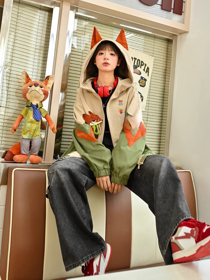 Zootopia Nick/Judy Ears Hooded Jacket