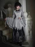 Set Bell Gothic Necklace - Sleeves Hairband Horse-face Lolita + Skirt Apron Shirt Han