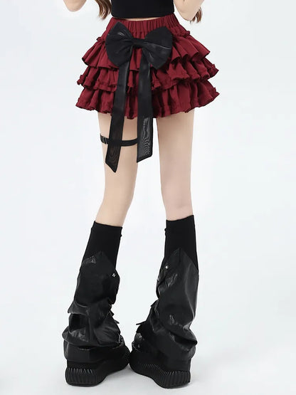 Big with Red Skirt Bowknots Tiered Free Sweet Bow