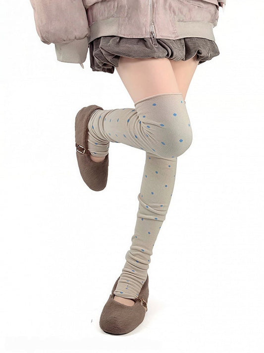 Stirrup (3 Colors) Polka Dot Stockings Over-the-Knee Slouchy